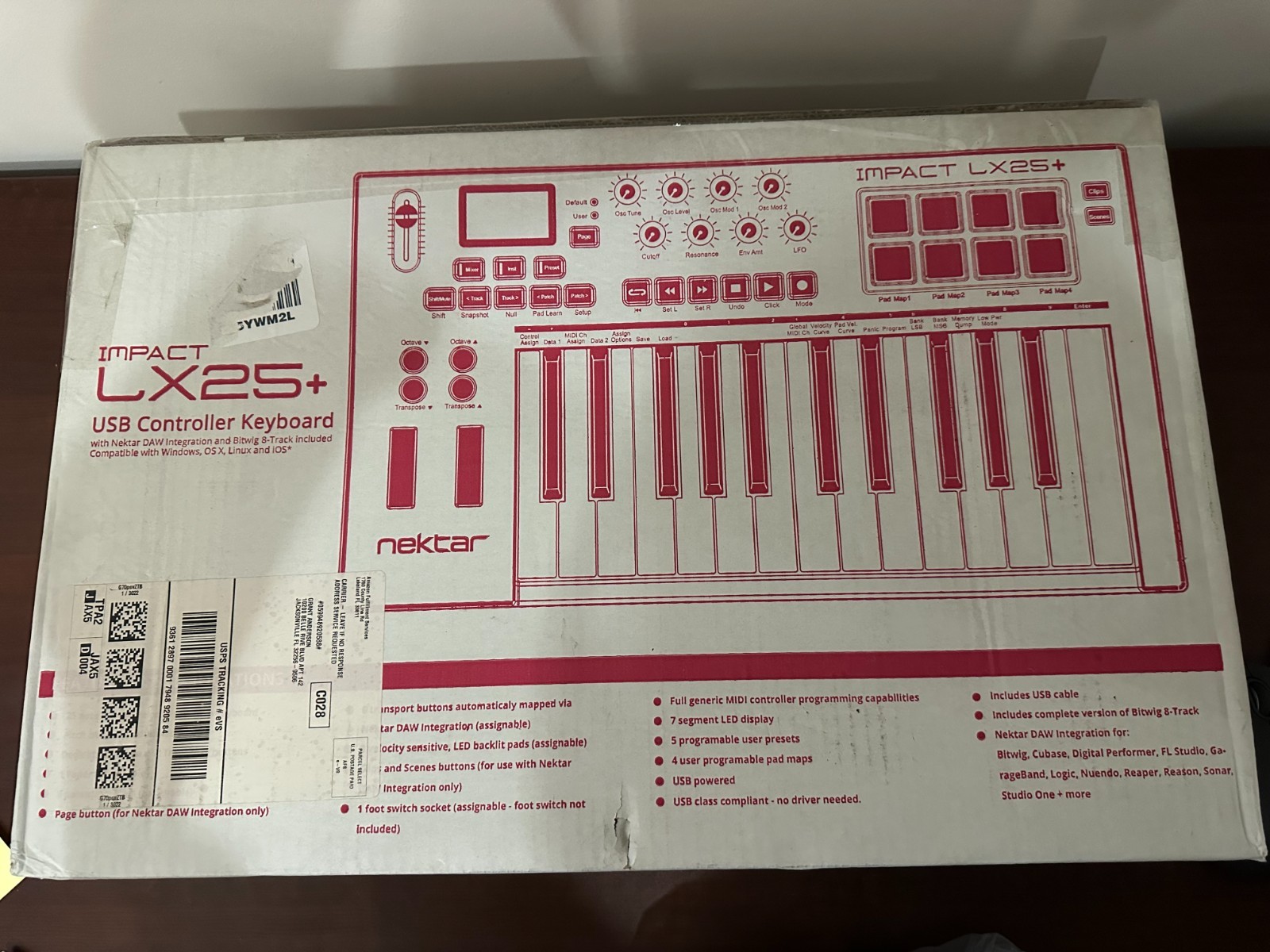 Nektar Impact LX25+ Midi Keyboard - NEW!