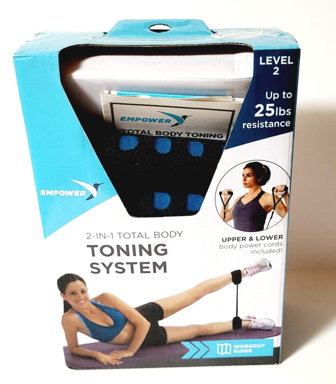 Empower 2 In 1 TOTAL BODY TONING SYSTEM Upper & Lower Athletic Body Power Cords