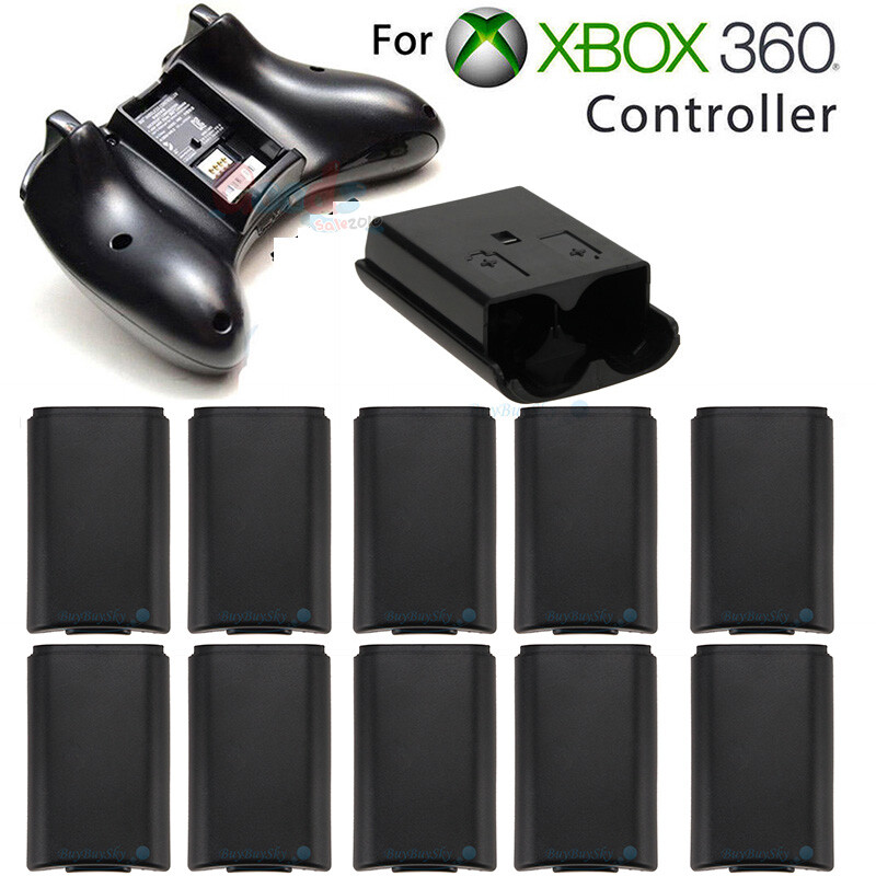 10pcs AA Battery Back Cover Case Shell Pack For Xbox 360 Wireless Controller NEW