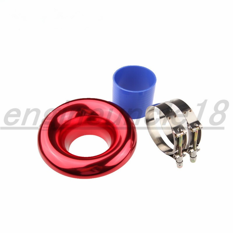 New Universal 3" Red Velocity Stack For Cold/ Ram Engine Air Intake/ Turbo Horn