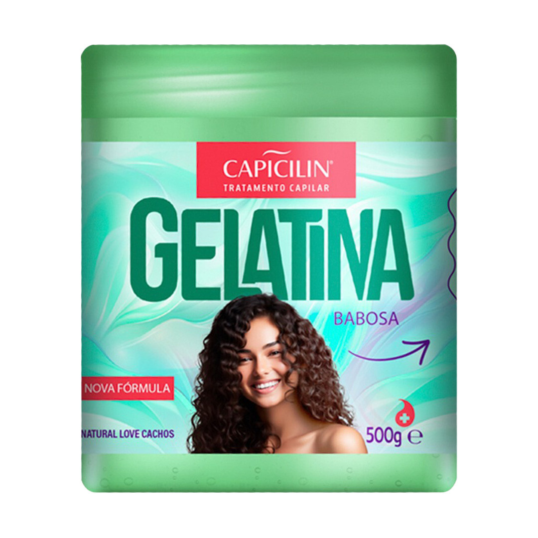Capicilin - Babosa Tratamento Natural - Gelatina 500Gr - (Gelatin 17.63Oz)