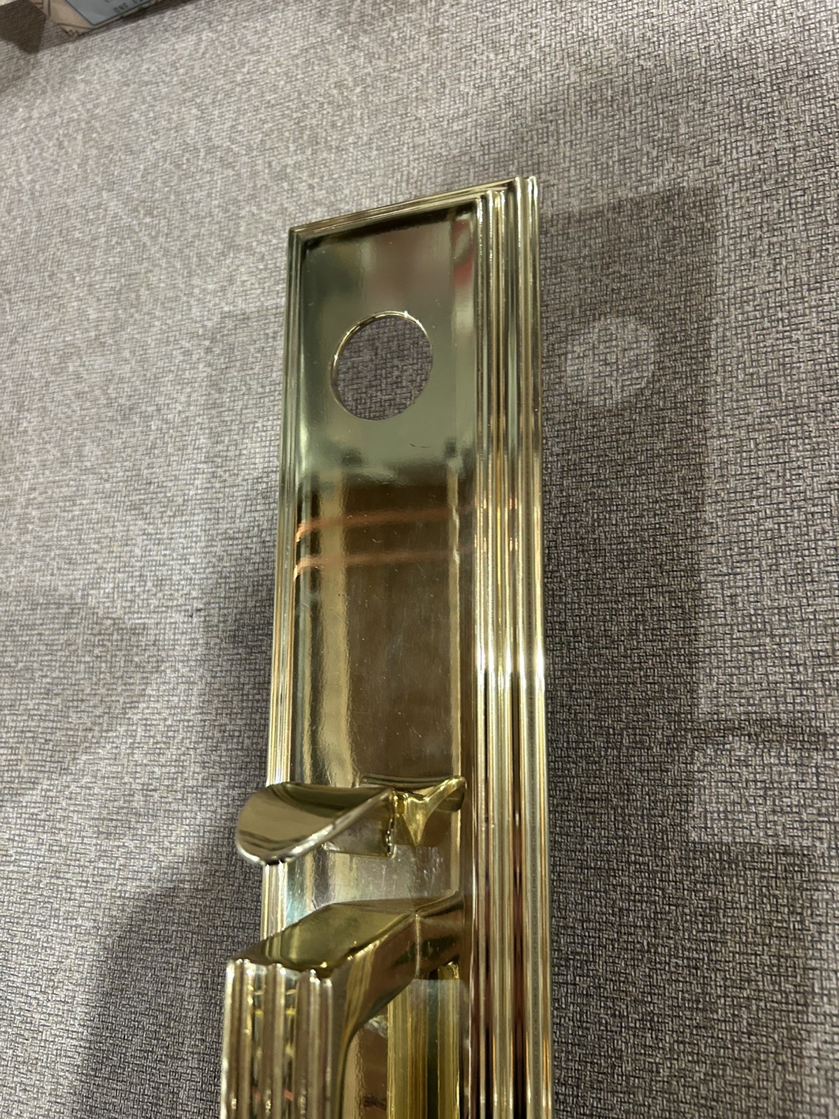 Baldwin Tremont 6605 Exterior Active Face Plate Gold Trim