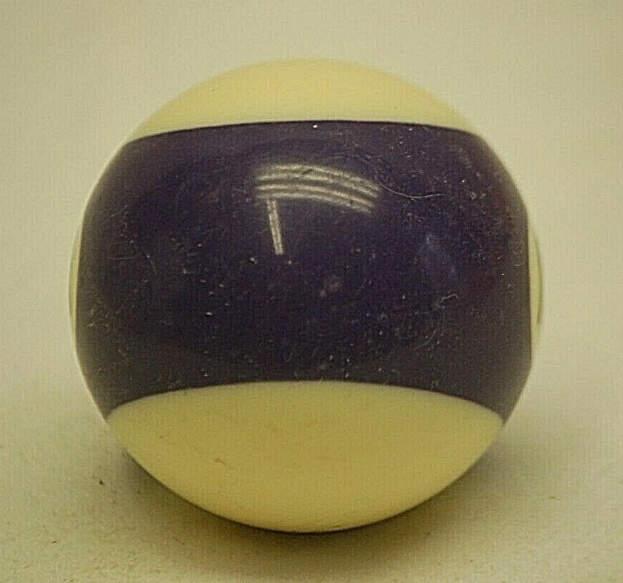 Pool Table Billiard Ball #12 Violet Stripe Vintage Replacement Piece