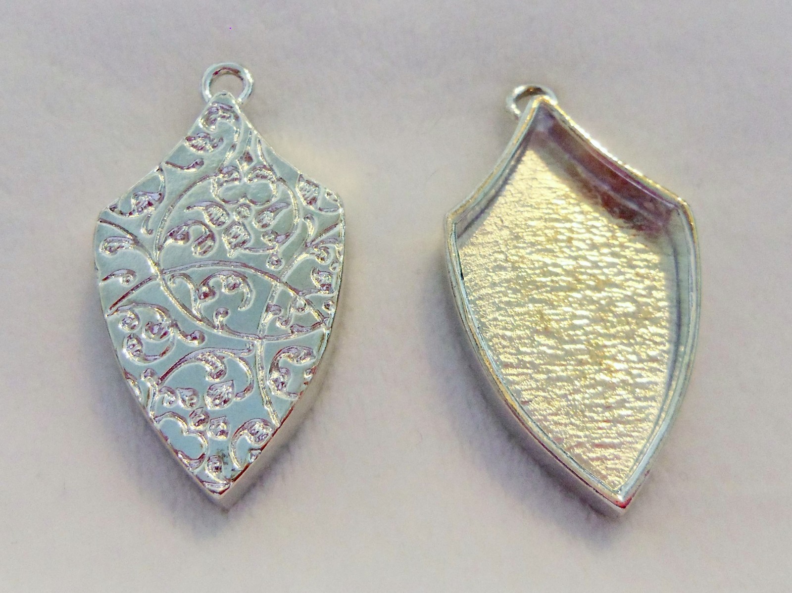 Nunn Design Crest Pendant Regiment Single Loop Bezel Sterling Silver Patera