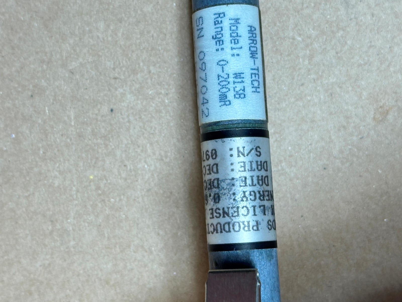 Arrow Tech Direct Reading Dosimeter W138 0.662 MeV