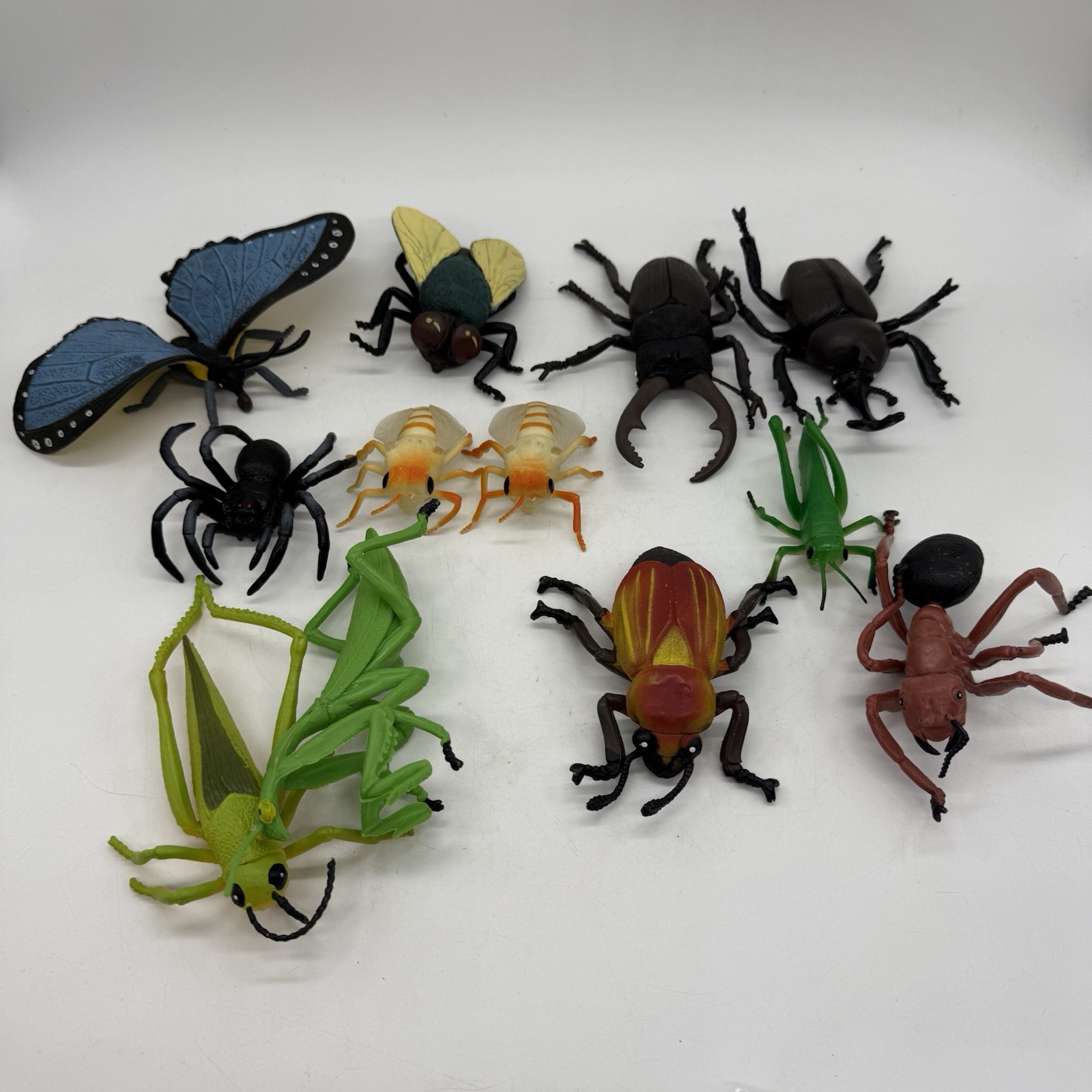 Unbranded Large Bugs Insects Mixed Toy Lot Plastic Pvc Educational