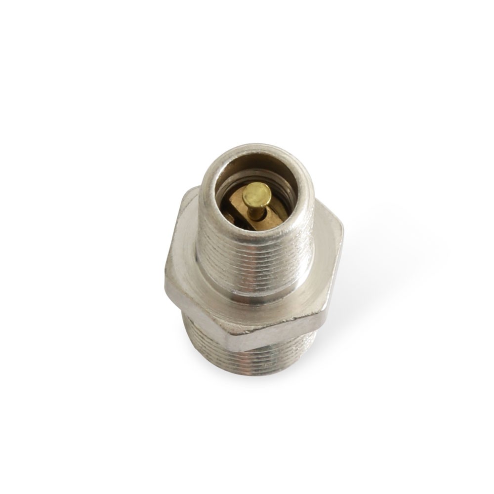 Earl's Performance Schrader Valve 9616SVERL; 1/8 in. NPT male, Stainless, Brass