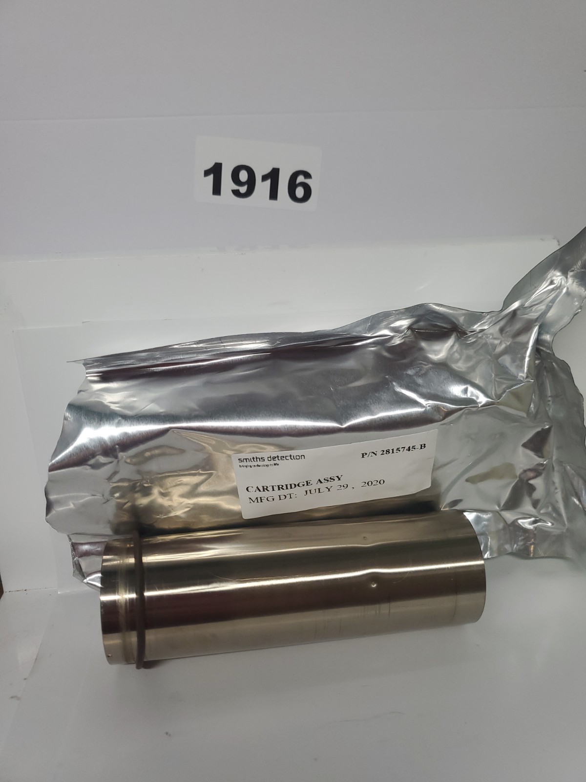 Smiths Detection 2815745-B CARTRIDGE ASSY July 2020  Brass Inlet Sleeve
