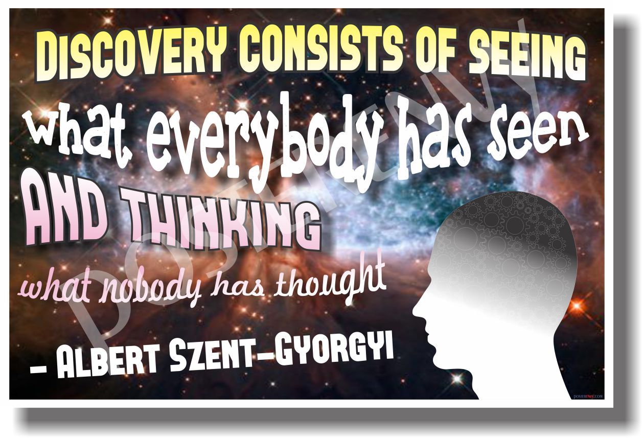 Discovery - Space Background - NEW Motivational Quote Poster (cm963)