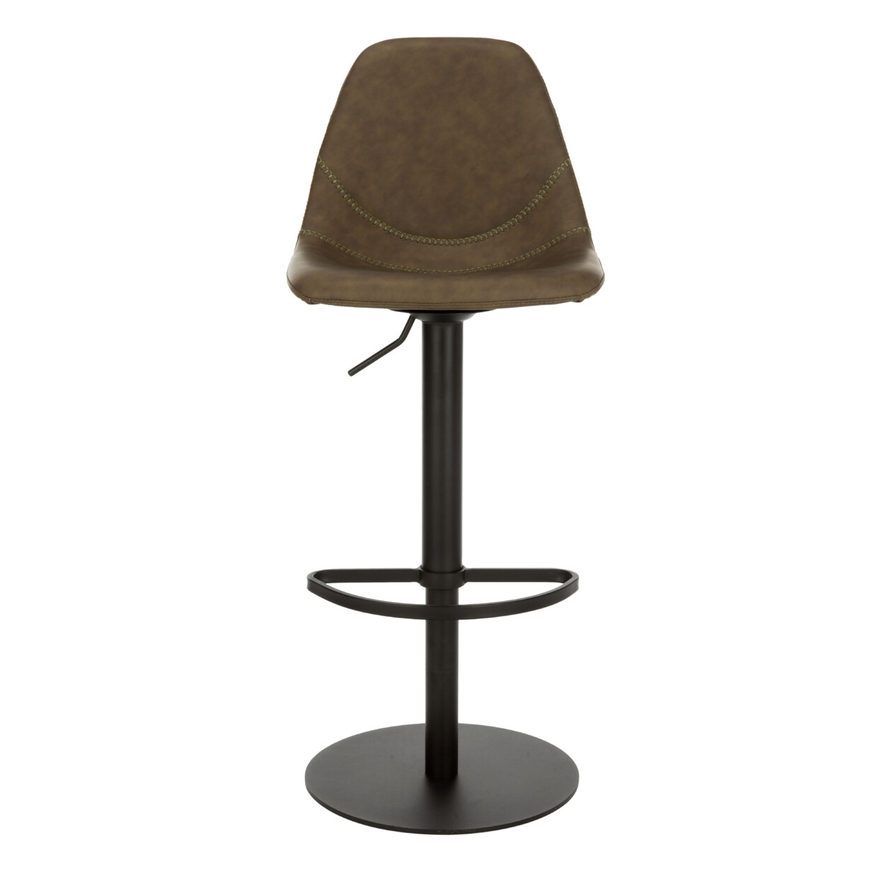 SAFAVIEH Sky Adjustable Swivel Bar Stool | Olive / Black |