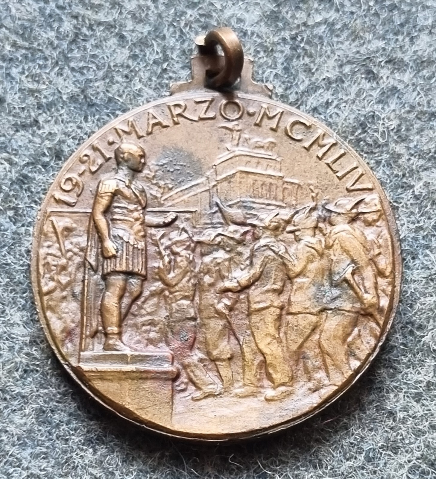 MEDAGLIA REPUBBLICA ASSOCIAZIONE NAZIONALE ALPINI XXVII ADUNATA A.N.A. ROMA 1954