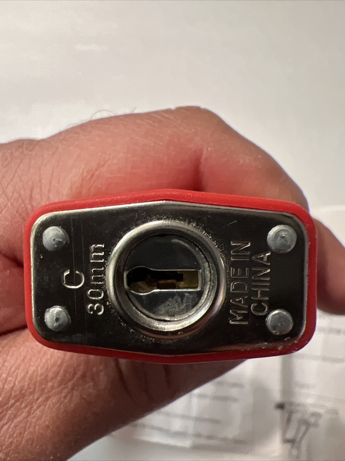 Firearm Lock Red 30mm Gun Cable Lock