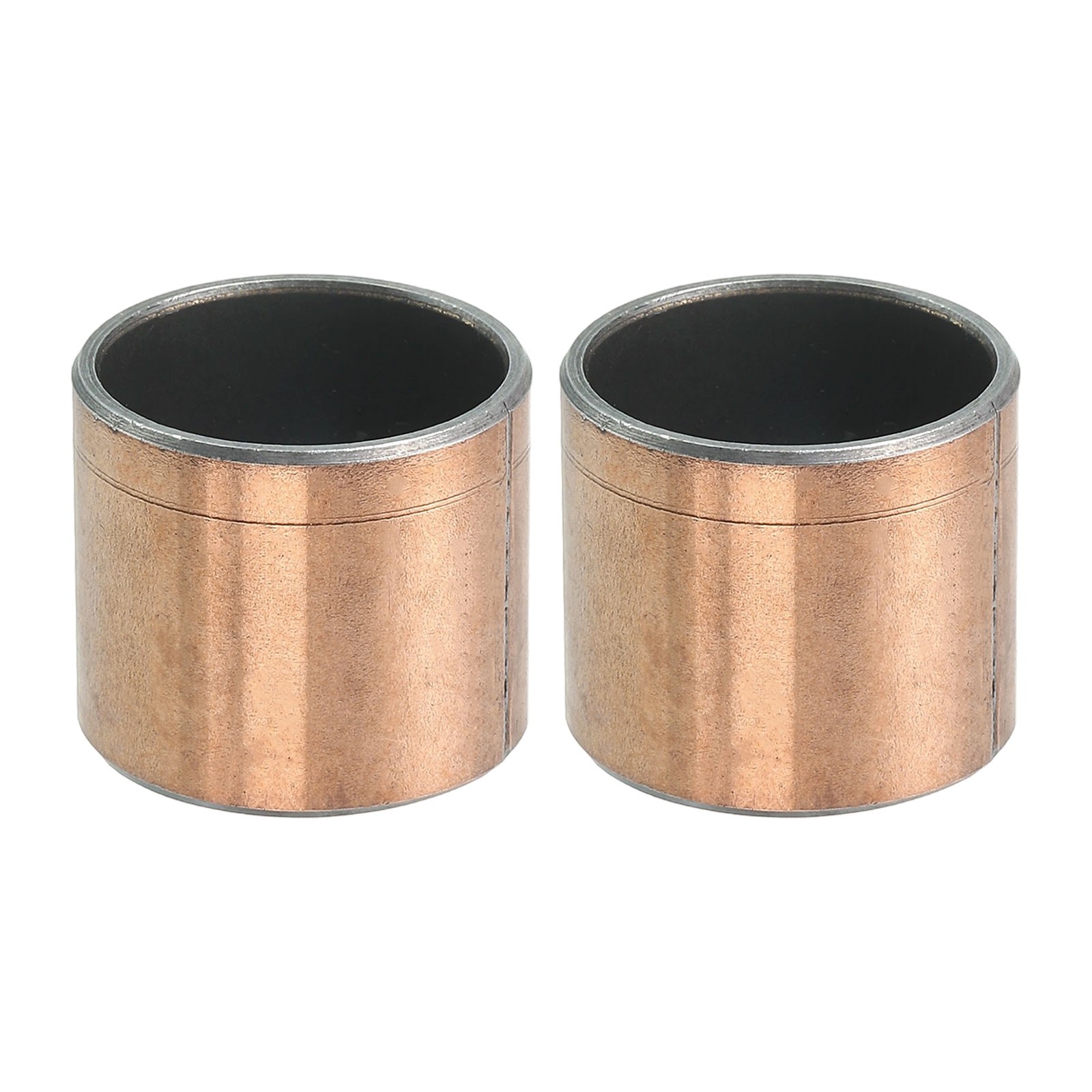 2 Pcs Sleeve Bearing 7/8" Bore x 1" OD x 7/8" Length Wrapped Oilless Bushing
