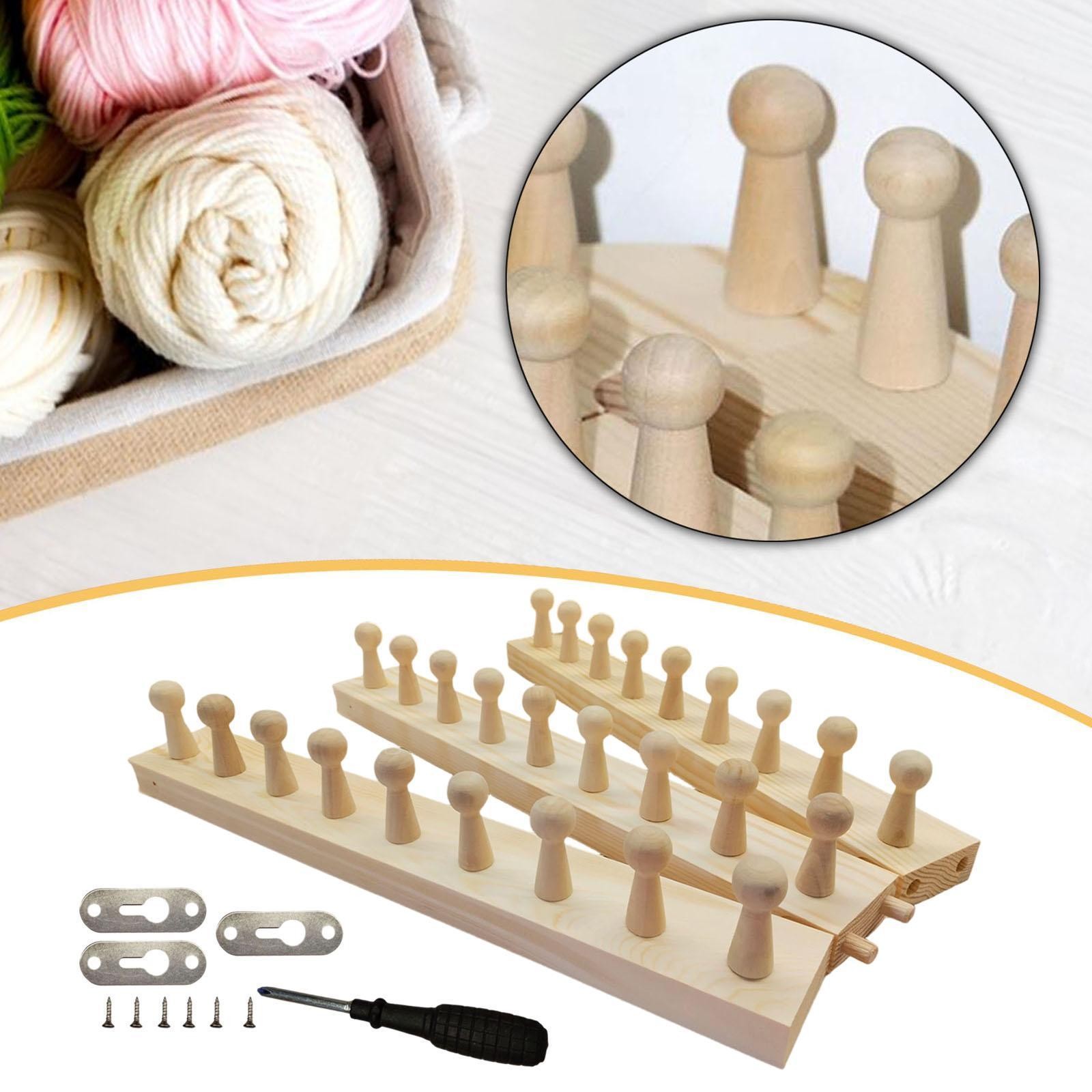 Wooden Knitting Loom Chunky Blanket Loom for Beginners Long Expandable