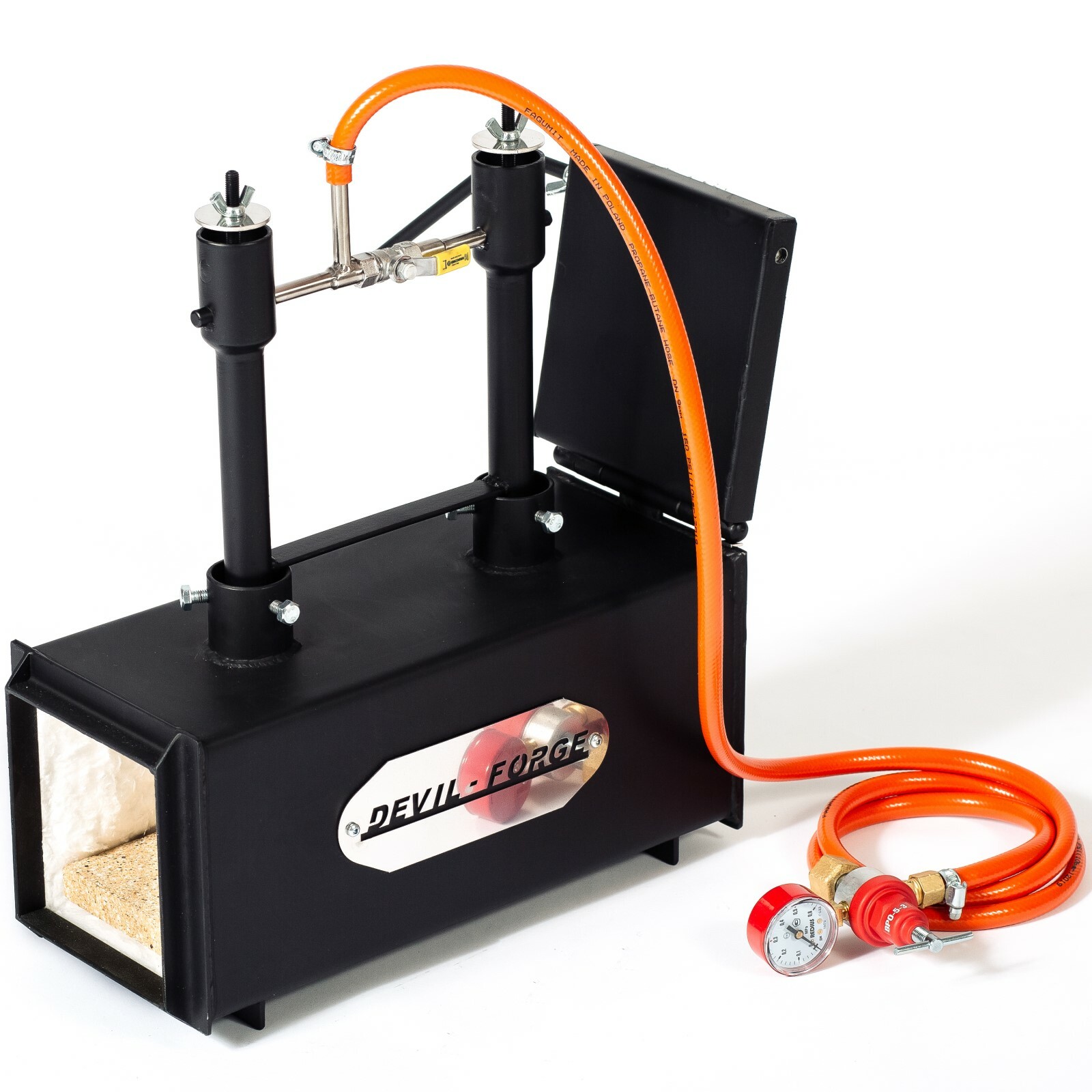 DFPROF2+1D GAS PROPANE FORGE Furnace Burner Knife Making Blacksmith USA
