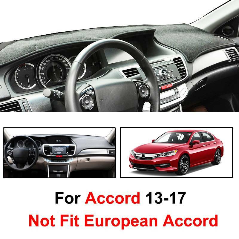 For Honda Accord 2013-17 Dash Cover Mat Dashmat Dashboard Mat Front Pad