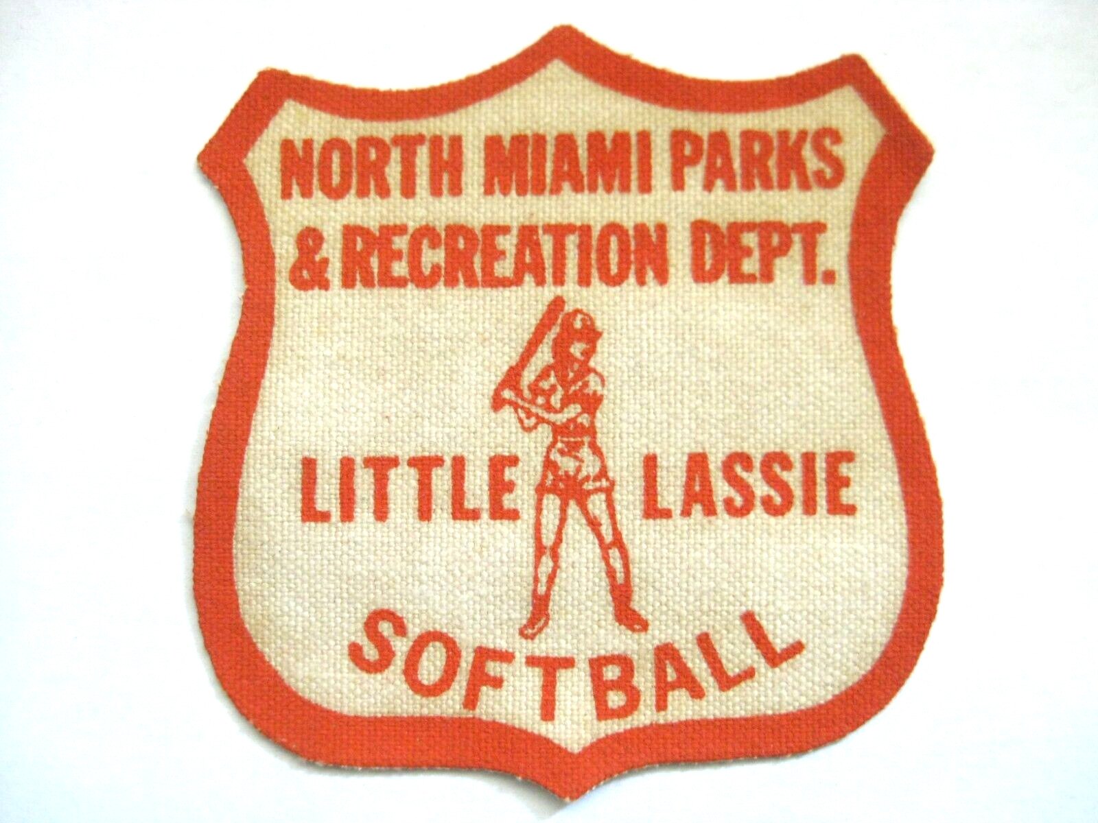Vintage 3" North Miami Parks Florida Youth Little Lassie Girls Softball Patch FL