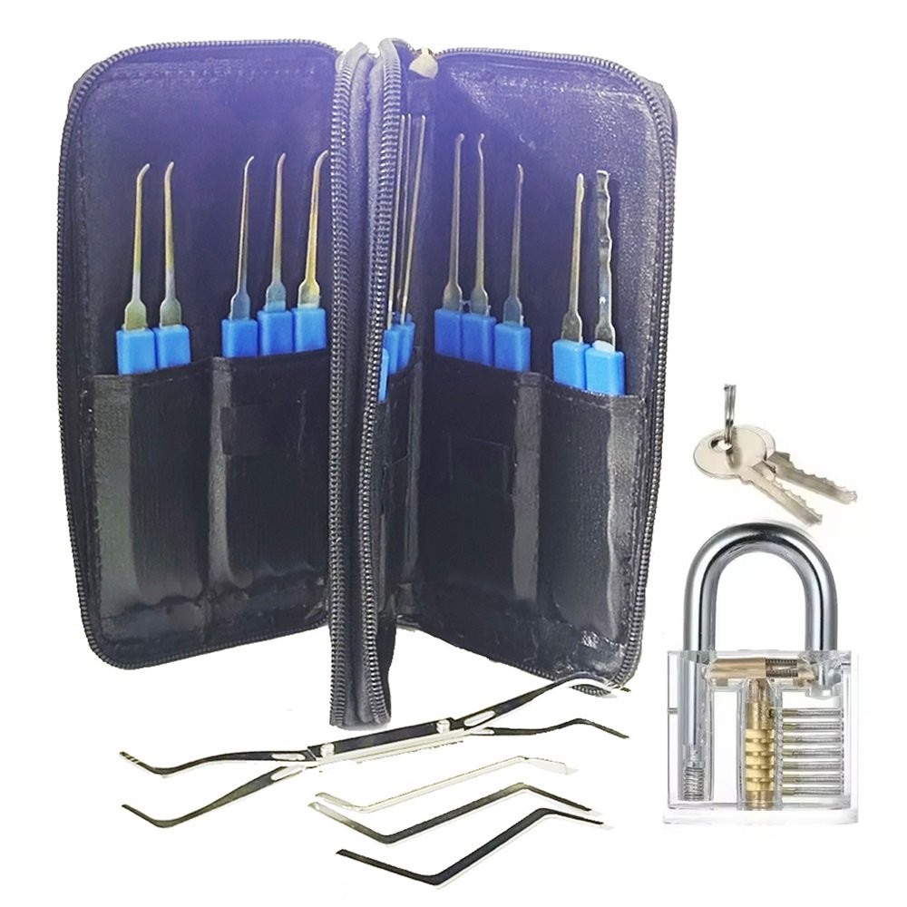 Multifunctional 24 in 1Set Keys Portable Tool Kit with Transparent PadLock