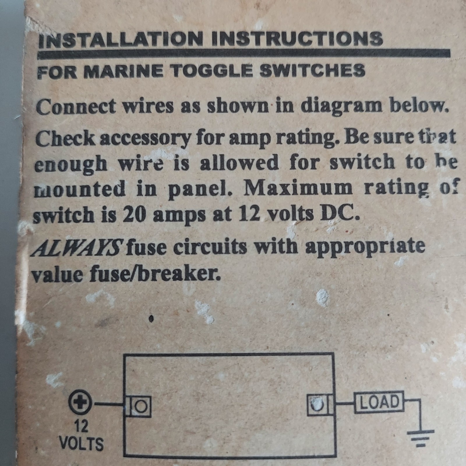 ColeHersey Terminal&Fuse Block, Sierra Push Pull, Toggle & Push Button Switches