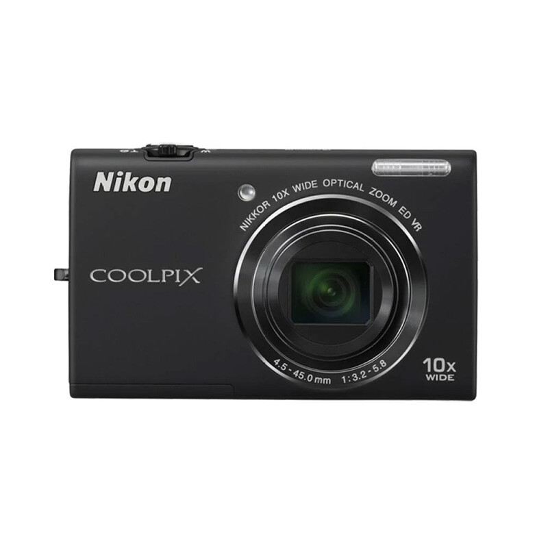 Black Nikon COOLPIX S6200 16.0MP Digital Camera 10 x Optical Zoom 85% New