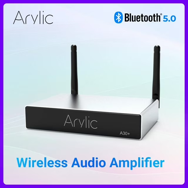 Arylic A30+ WiFi Bluetooth 5.0 Mini Stereo Amplifier AirPlay Smart Streaming Amp