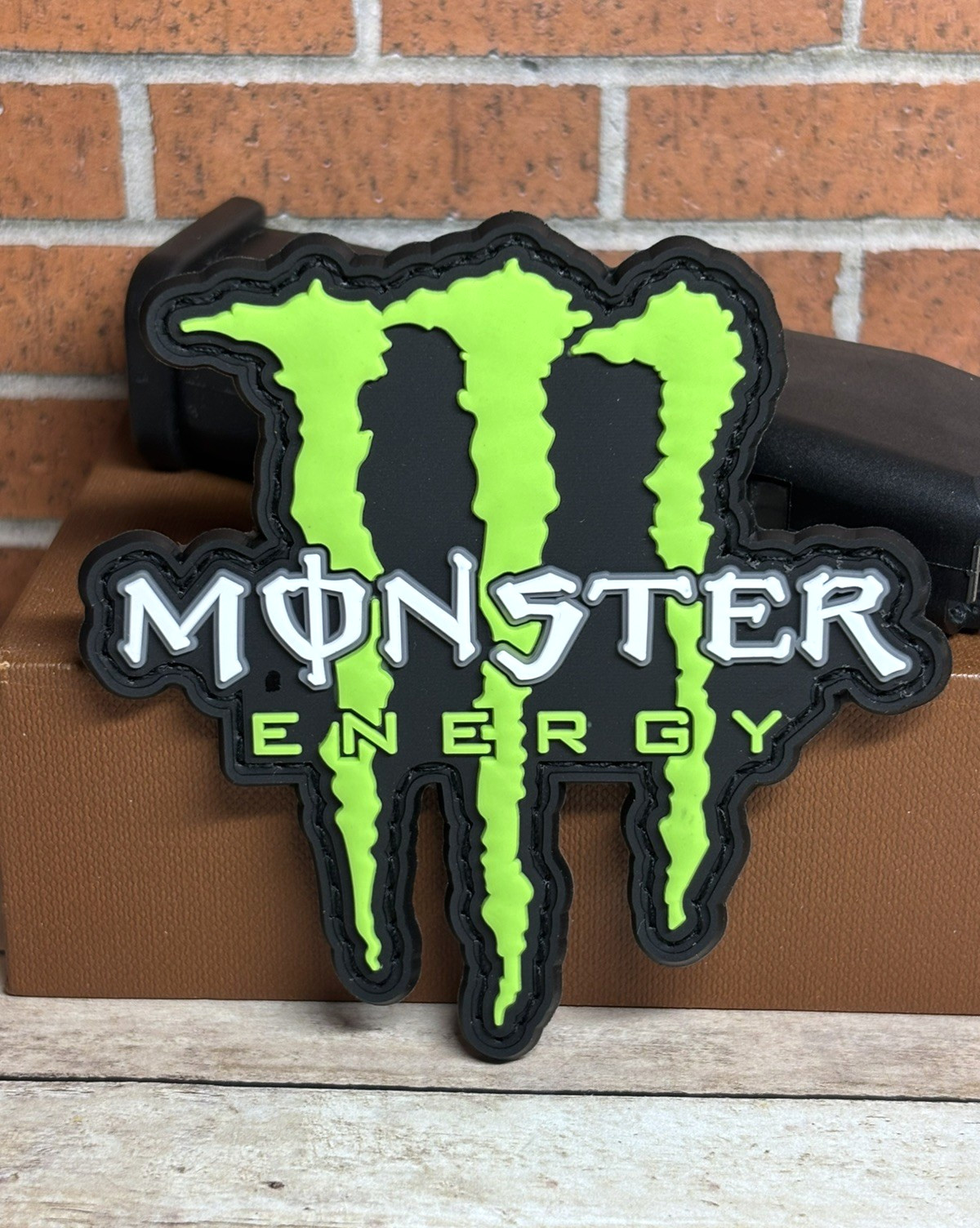 PVC Tactical Patch - Monster Energy Patch - Morale Patch - Hook Backed
