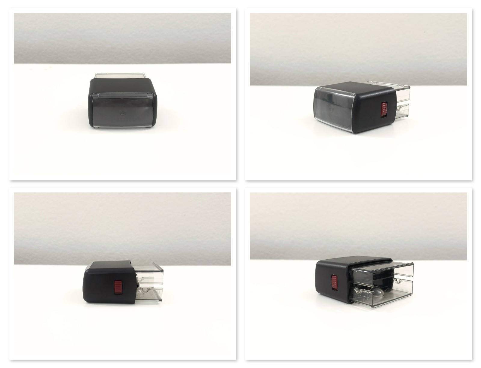 Blank Large Self-Inking Stamp in Black Ink