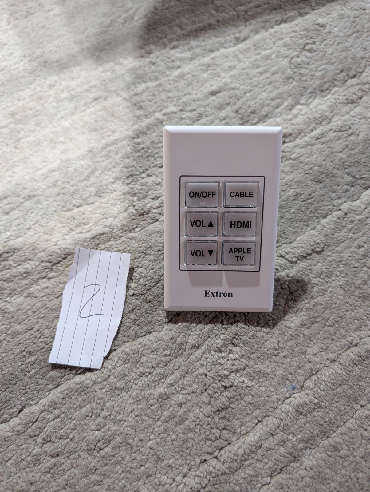 Extron 60-1670-01 EBP 50 ﻿eBUS Button Panel White