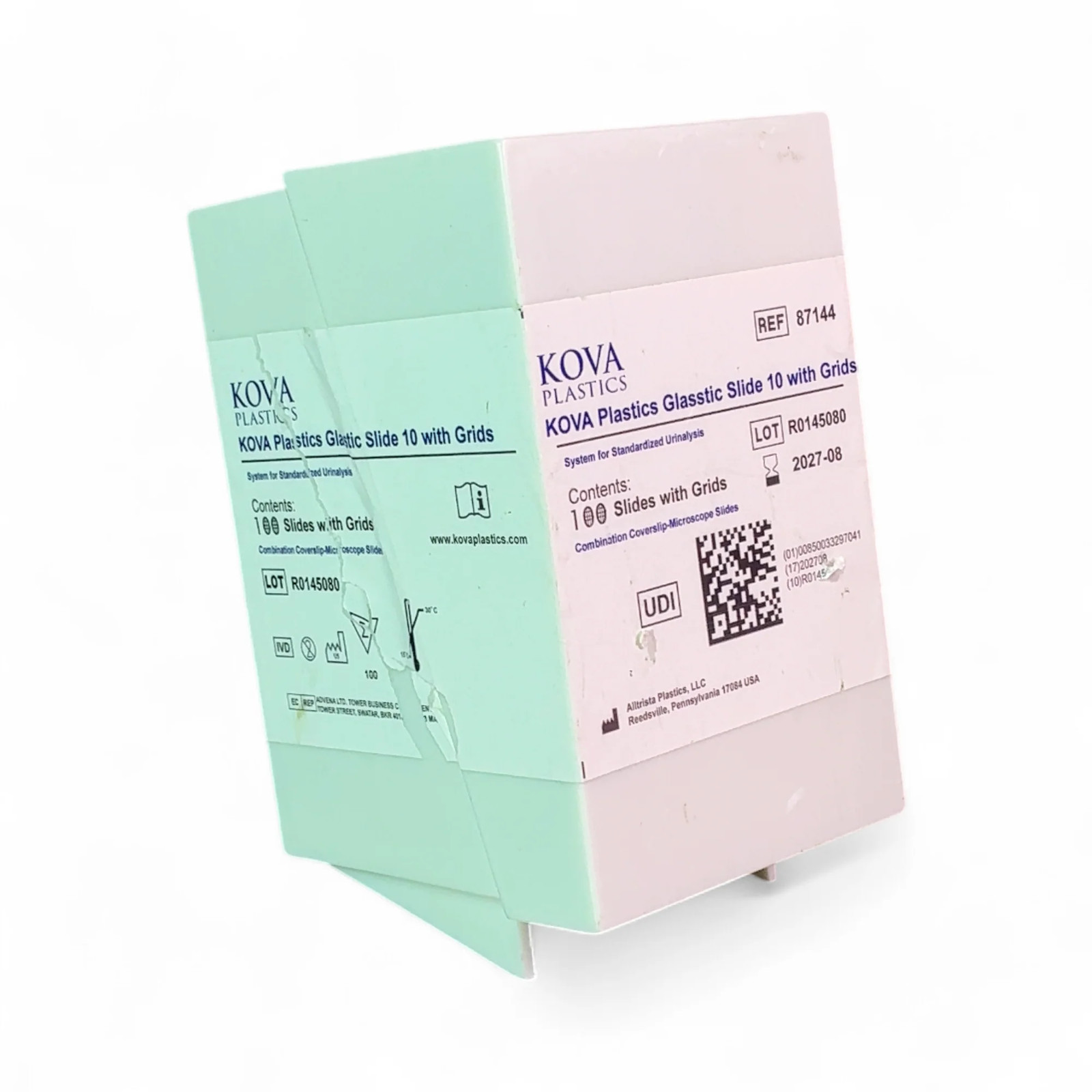 Kova Plastics 87144 Glassstic Slide 10 with Grids Microscope Slides Best Offer!