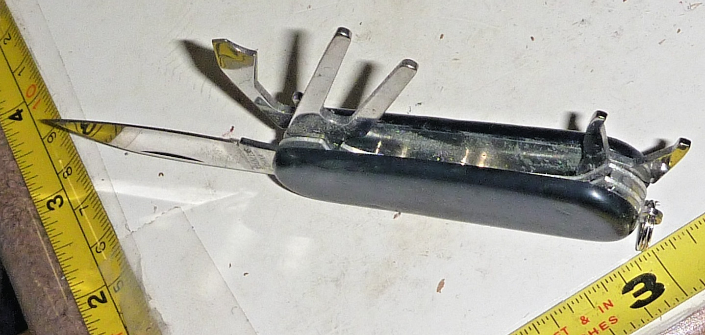 Vtg Golf Multi-Tool Pocket Knife - Black - 4 Function
