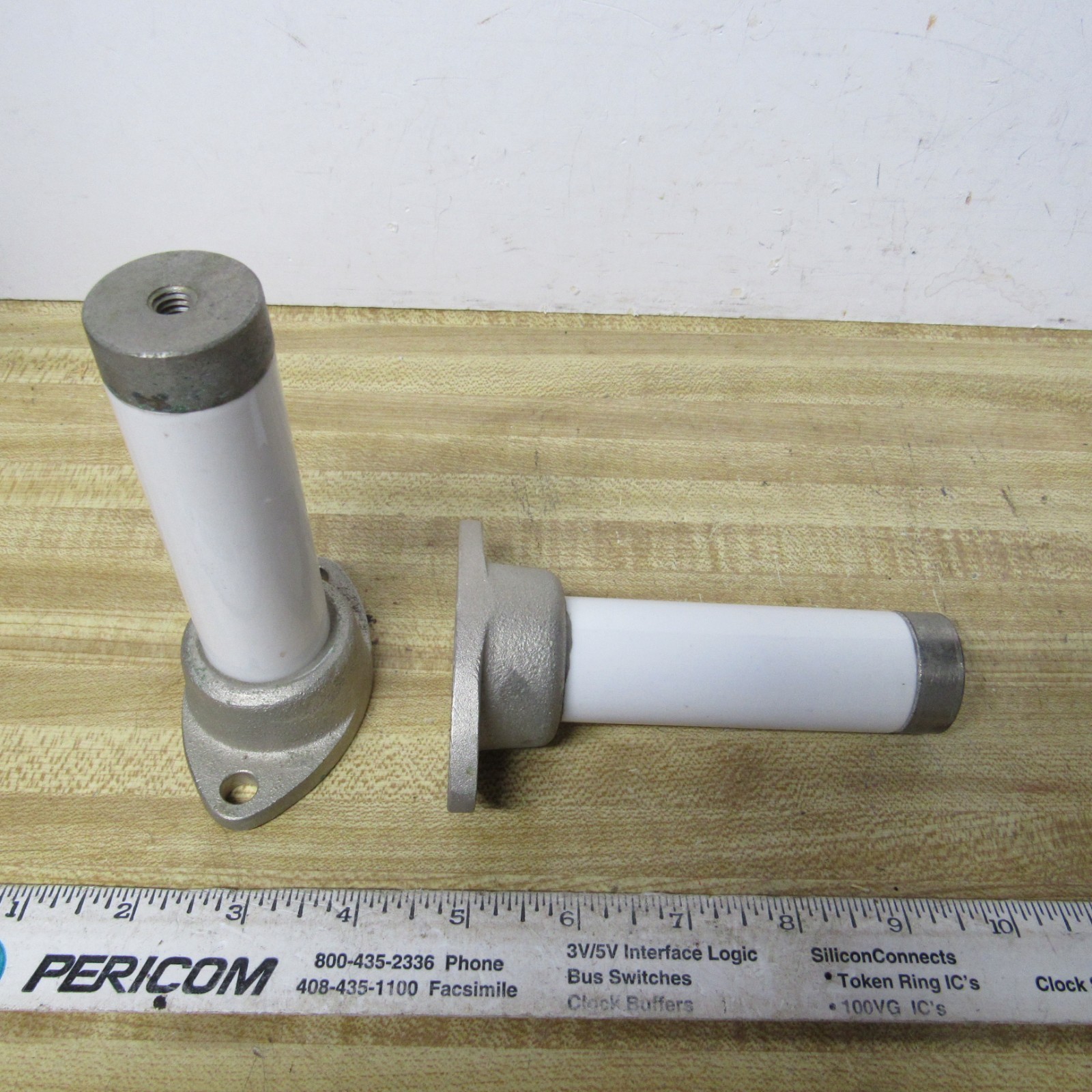 Insulator STAND OFF 5 in tall 1.25 in dia  Lot of 2 HAM RADIO TESLA COIL A