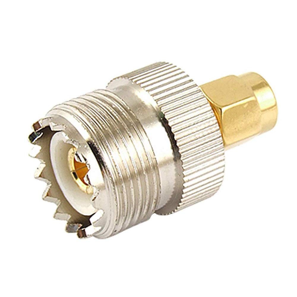 TengKo UHF Female to SMA Male Adapter RF Coax Connector SO239(PL259) 2 Pack