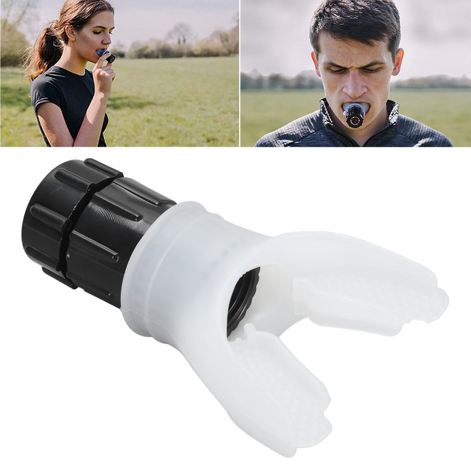 Breathing Exerciser Trainer Improve Lung Capacity Reduce Pressure Adjustable