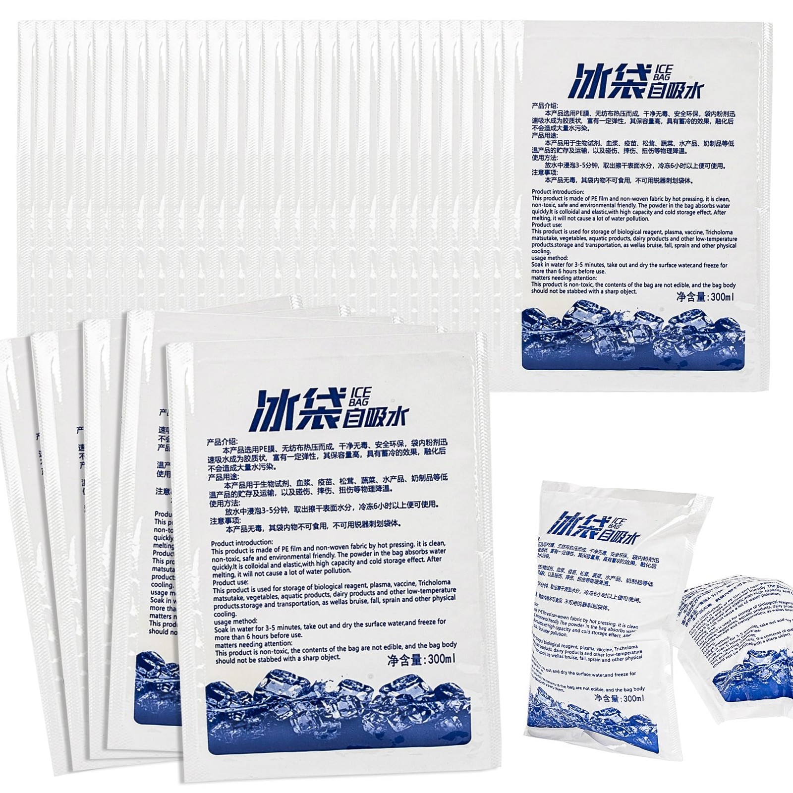 35 Pcs Dry Ice Packs for Shipping - Reusable Cold Ice Packs for Shipping Frozen