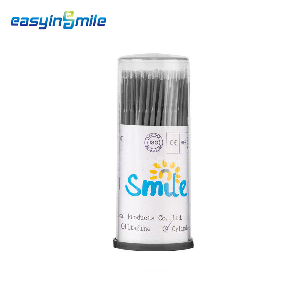100pc EASYINSMILE Disposable Swab Micro Brush Applicator Eyelashes Mascara Tools