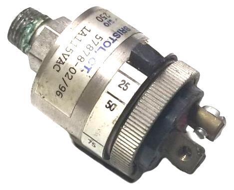 Whitman P117G-25H-C12TS-DIS Adjustable Pressure Switch 57878-02/96 S/O 250