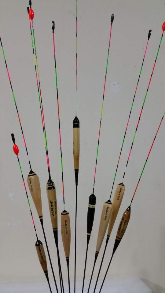 FREE SHIPPING! 5 PCS - Hand Made Whip / Pole Fishing Floats! FREE SHIPPING!