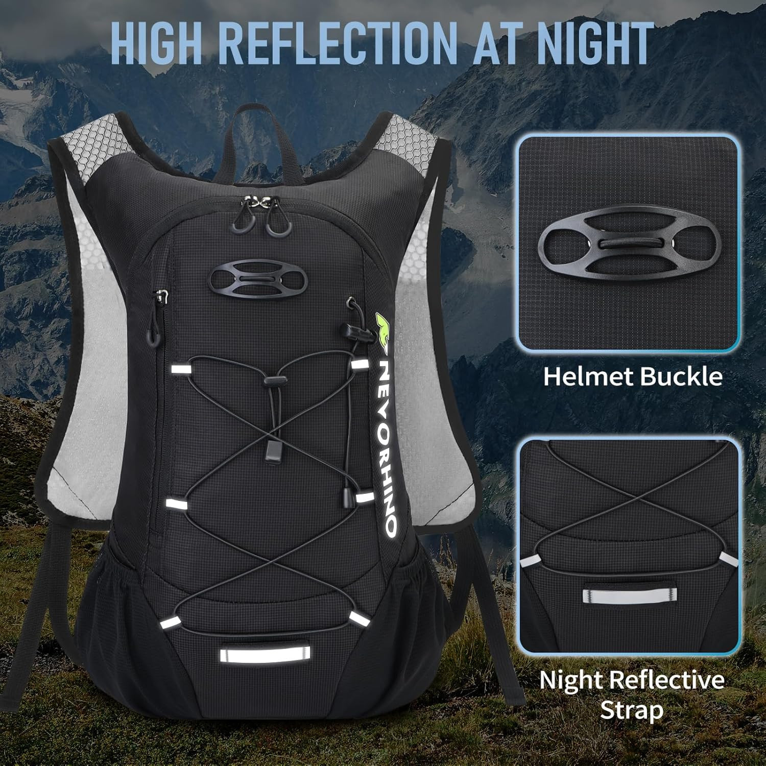 Hydration Backpack with 2L Bladder for Running, Cycling, and Hiking