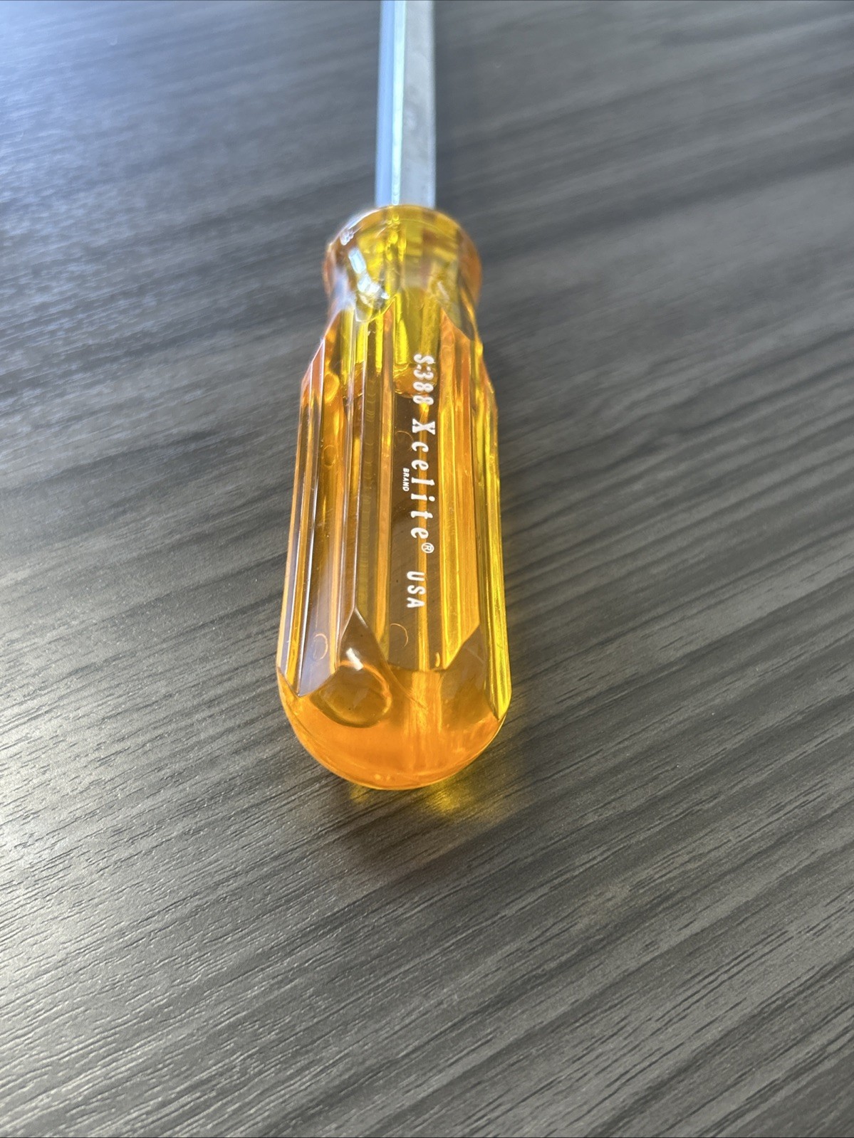 Xcelite S388 3/8" x 8" Regular Square Blade Screwdriver, Amber Handle