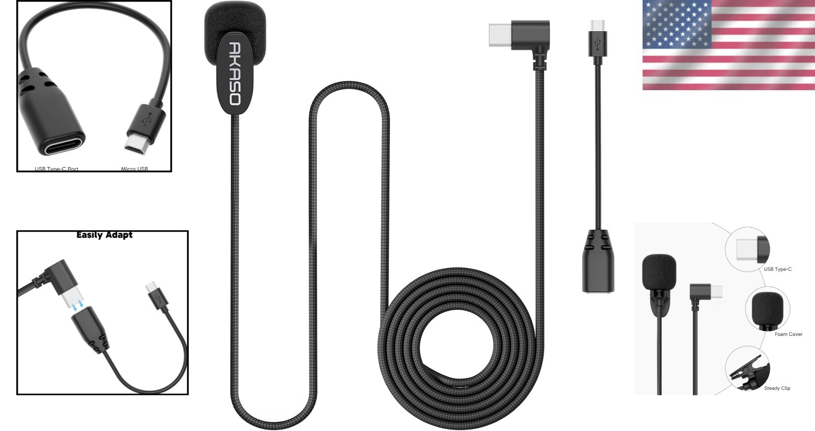 Professional Microphone for EK7000 & Action Cameras – Perfect for Vlogging
