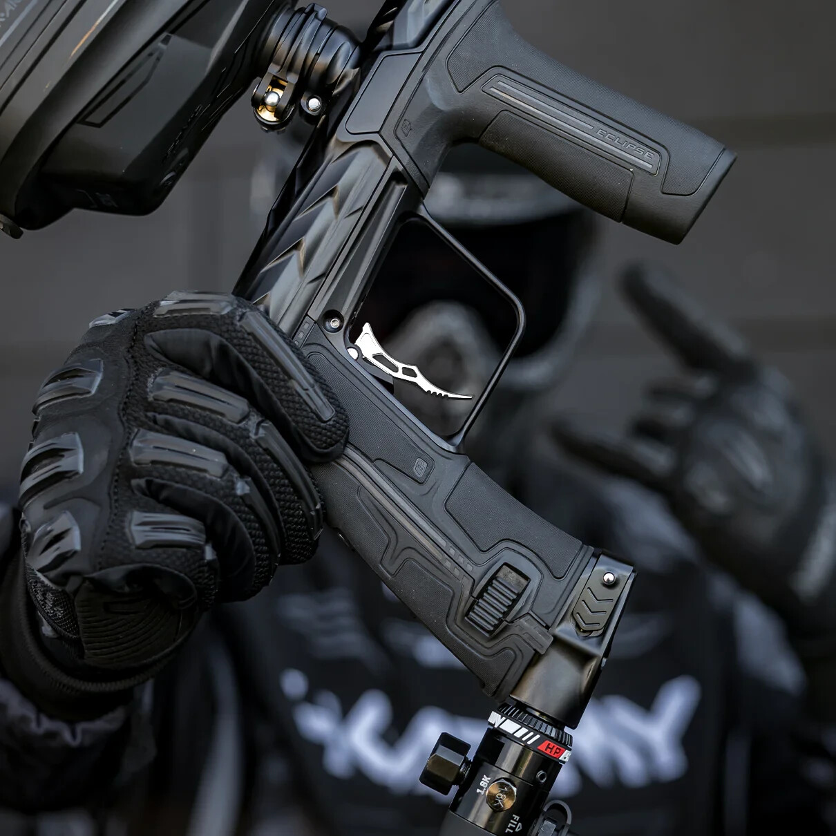 HK Army Paintball Eclipse CS2 / CS3 Aluminum Grim Double Trigger Silver
