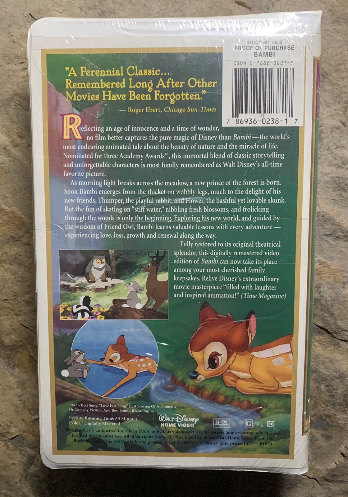 Bambi VHS Tape. New Sealed