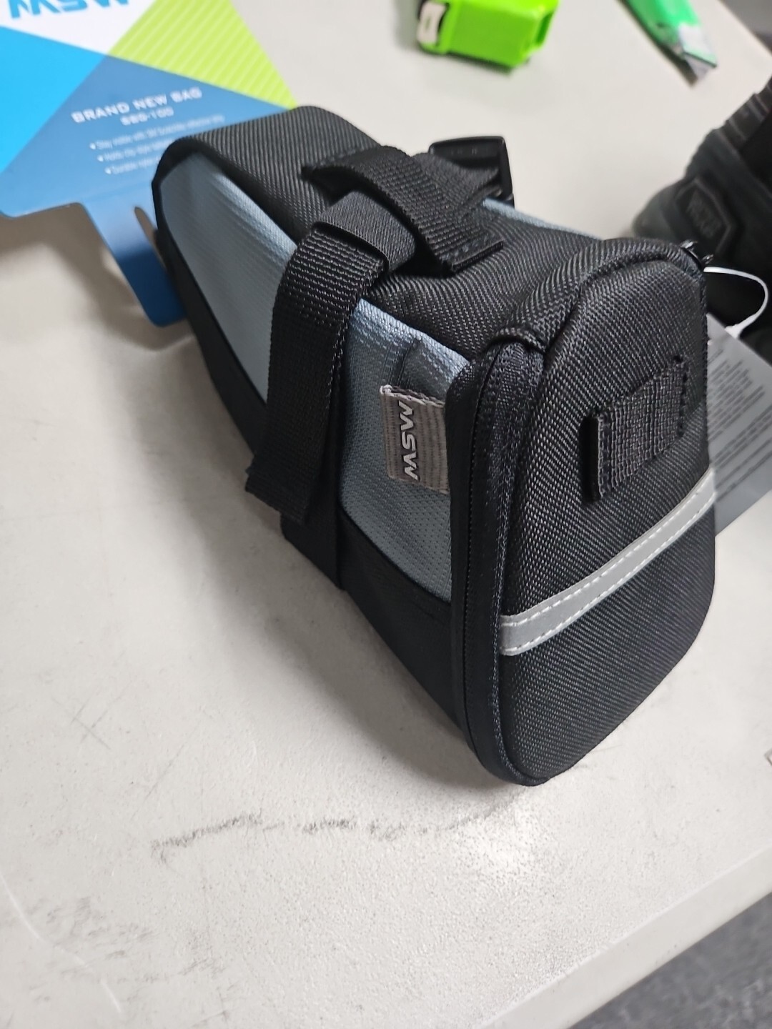 MSW Brand New Bag, SBG-100 Seat Bag, Black/Gray, MD