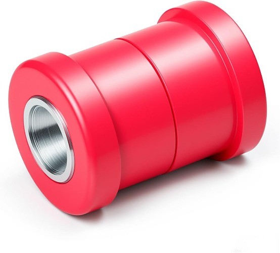 Handlebar Riser Bushings Black Urethane for Softail Dyna Spo Color: Chrome#Red