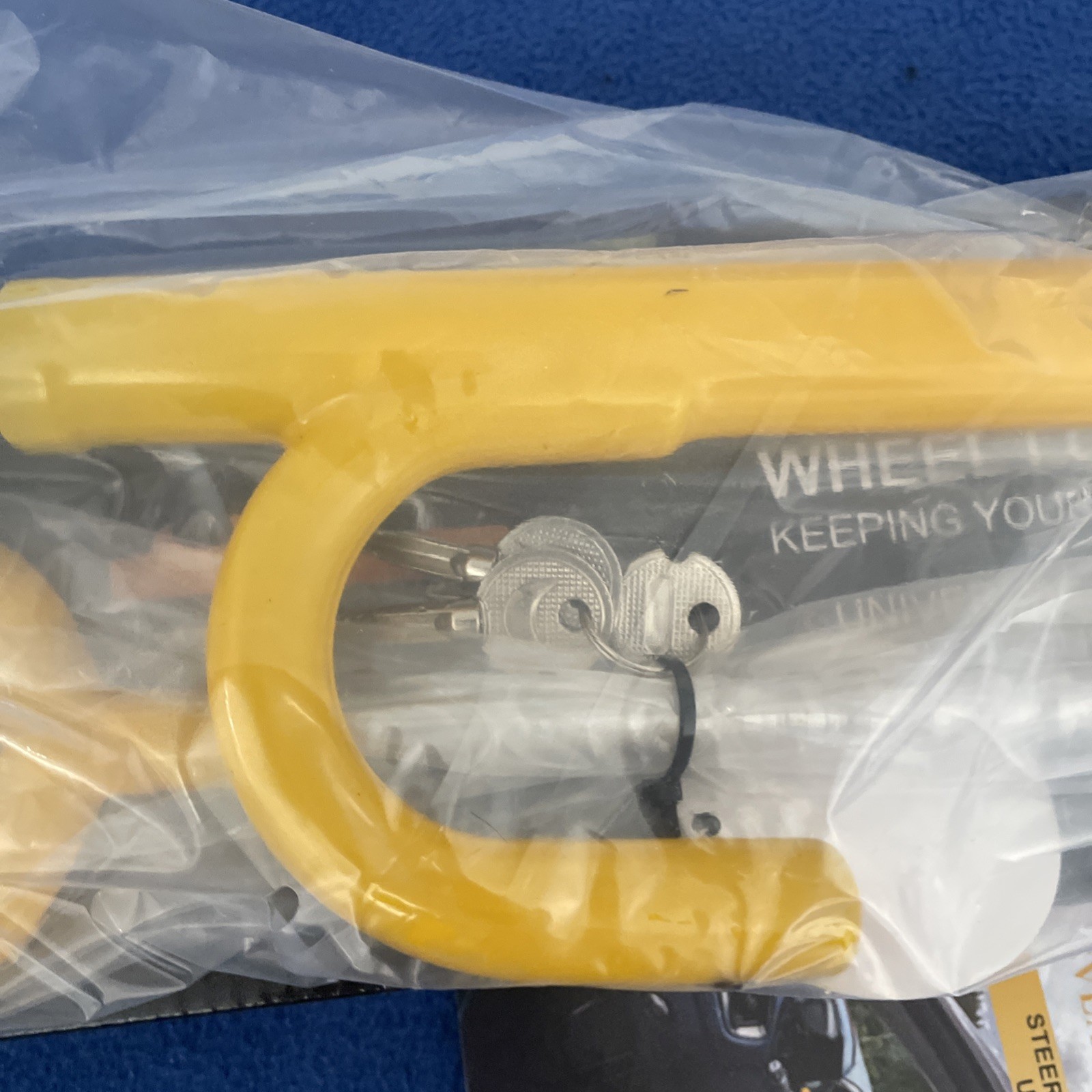 Tevlaphee Steering Wheel Lock Anti Theft Car Device Universal