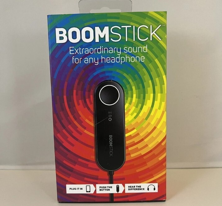 BoomCloud 360 Boomstick in-Line Wired Headphone Audio Enchancer Amp and Signal.#