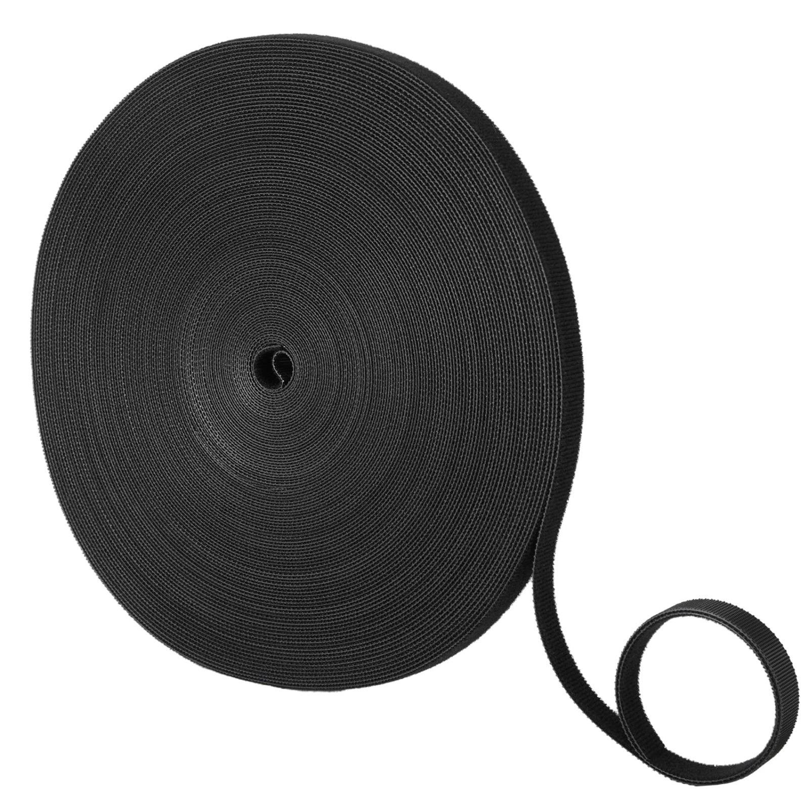 1/2in X 100ft Hook and Loop Roll | Double-sided Strips Self-gripping Straps