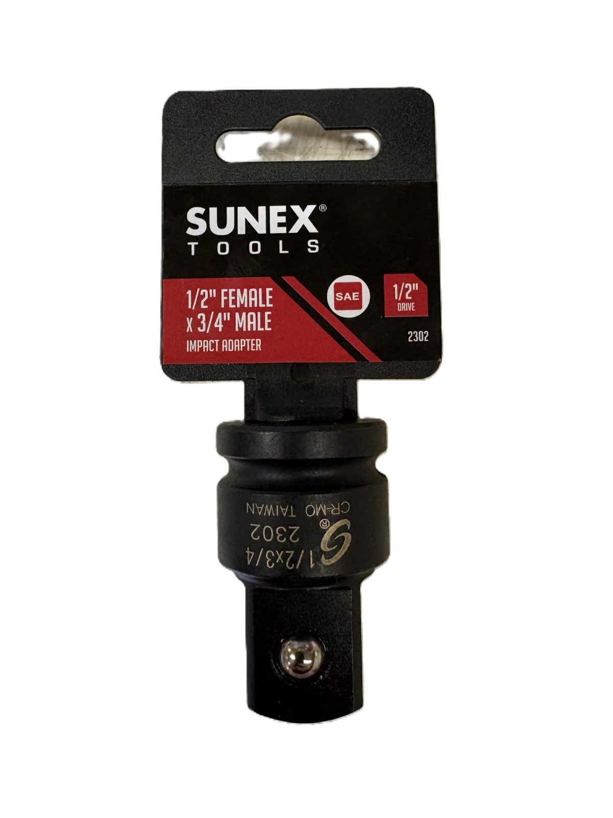 Sunex 1/2" Female x 3/4" Male Impact Sockets Adapter Tools 2302