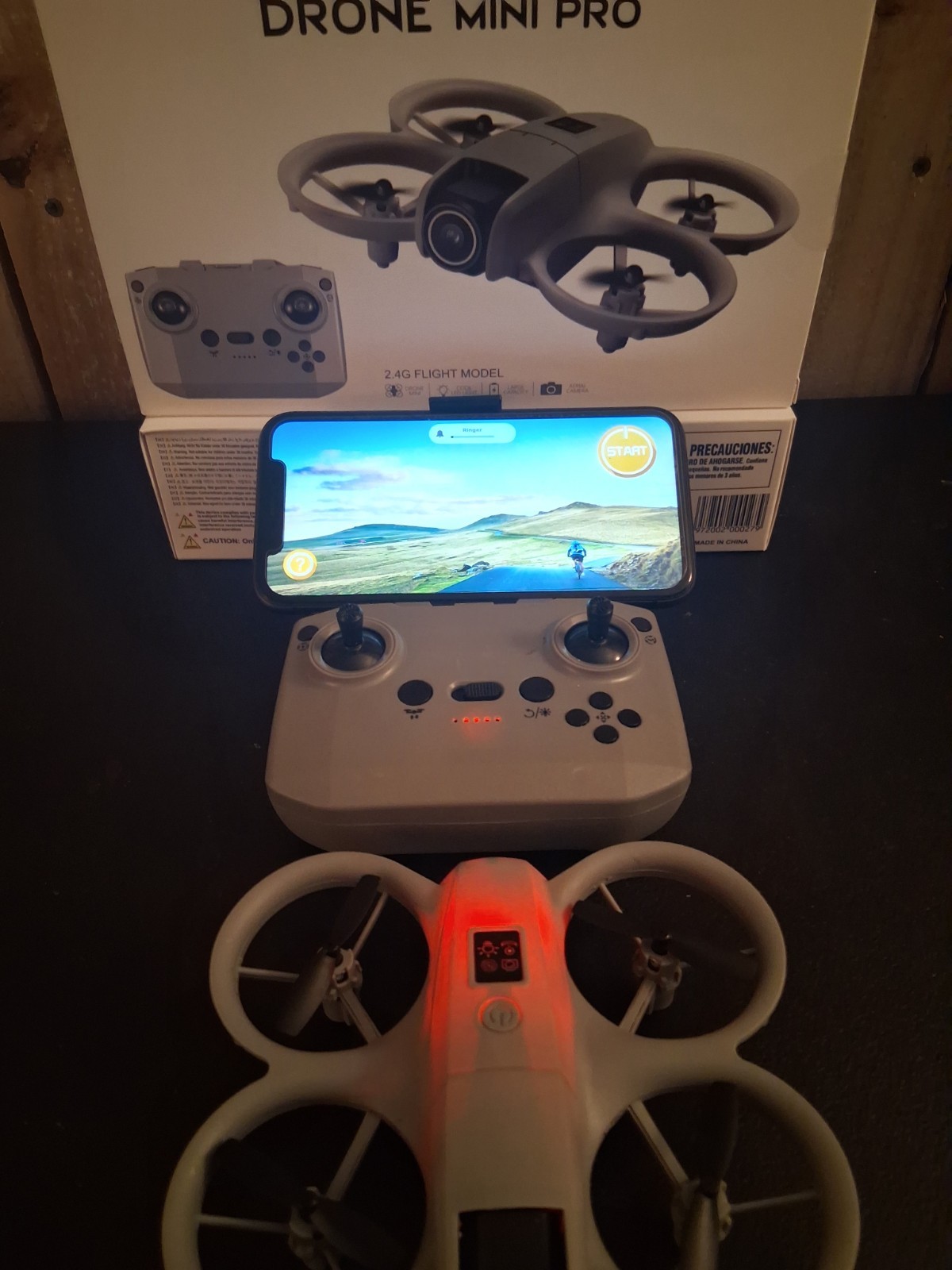Drone Mini Pro Ready-to-Fly Drone 2.4G Camera w/ Remote, 80m Range, 7min