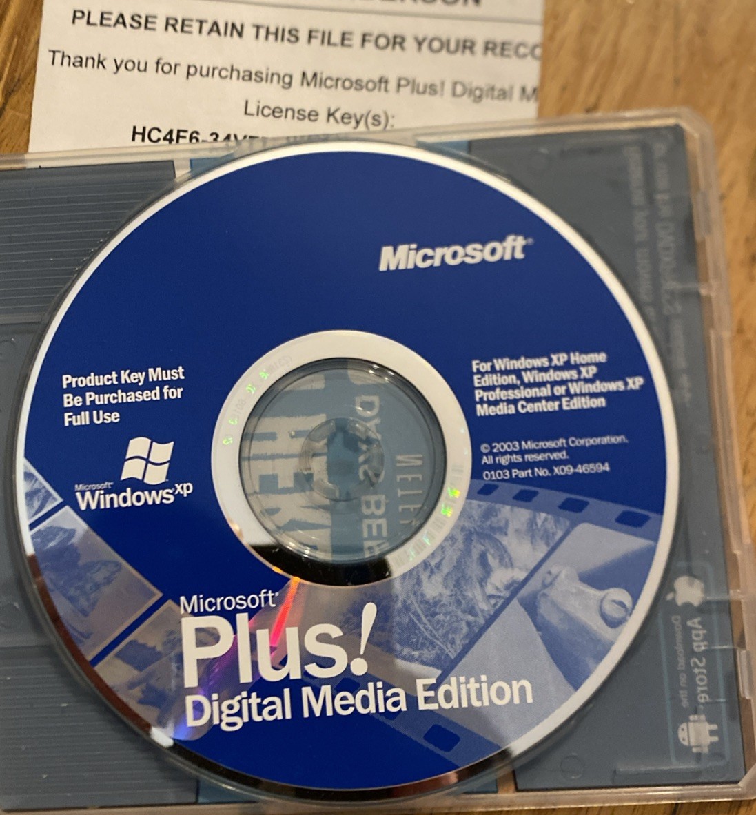 Microsoft Plus! Digital Media Edition Windows XP - PRODUCT KEY INCLUDED!!!